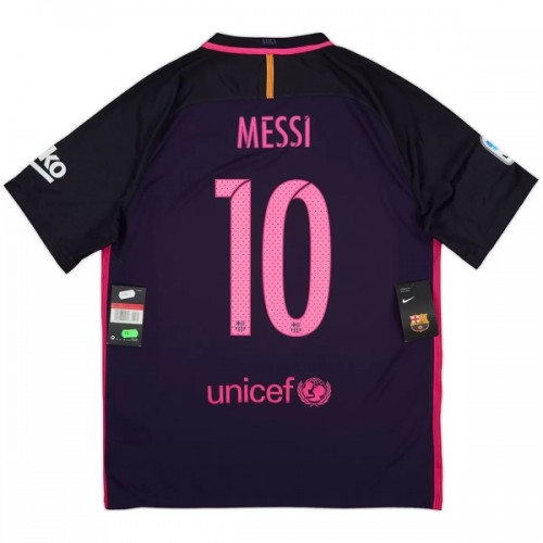 Barcelona Messi 10 2016-17 Borte Retro - Herre Fotballdrakt Barcelona Messi 10 2016-17 Borte Retro - Herre Fotballdrakt