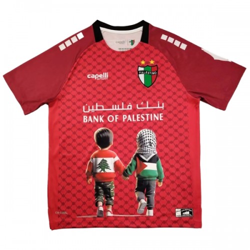 Club Deportivo Palestino Special 2025 Rød - Herre Fotballdrakt Club Deportivo Palestino Special 2025 Rød - Herre Fotballdrakt