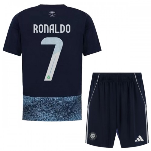 Al Nassr Ronaldo 7 Borte 2025-26 - Barn Draktsett Al Nassr Ronaldo 7 Borte 2025-26 - Barn Draktsett
