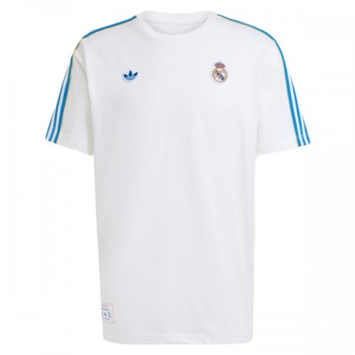 Real Madrid Terrace Icons 2025-26 Hvit - Herre Fotballdrakt Real Madrid Terrace Icons 2025-26 Hvit - Herre Fotballdrakt
