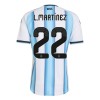 Argentina Lautaro Martinez 22 Hjemme VM 2026 - Barn Draktsett