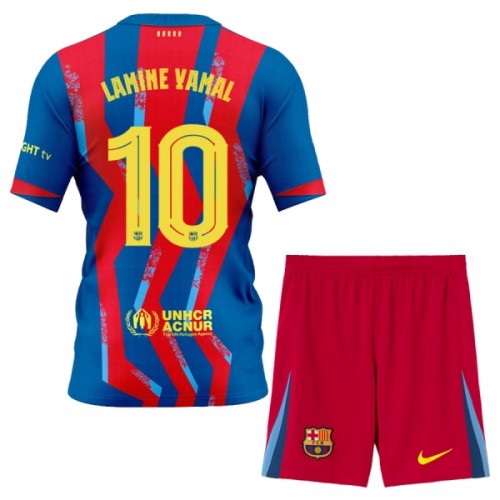 FC Barcelona Lamine Yamal 10 Fjerde 2025-26 - Barn Draktsett FC Barcelona Lamine Yamal 10 Fjerde 2025-26 - Barn Draktsett