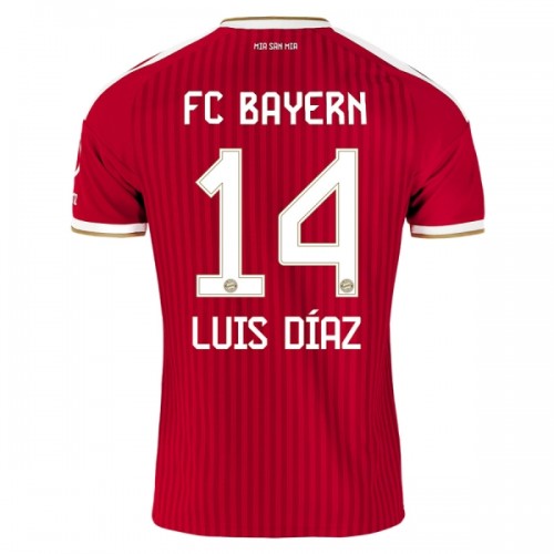 FC Bayern München Luis Diaz 14 Hjemme 2026-27 - Herre Fotballdrakt FC Bayern München Luis Diaz 14 Hjemme 2026-27 - Herre Fotballdrakt