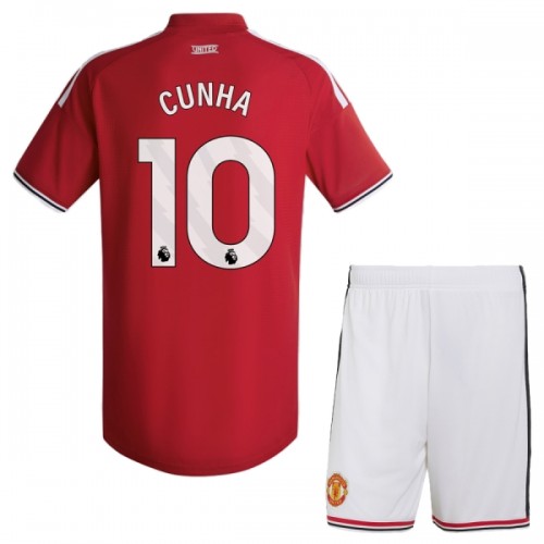 Manchester United Cunha 10 Hjemme 2026-27 - Barn Draktsett Manchester United Cunha 10 Hjemme 2026-27 - Barn Draktsett