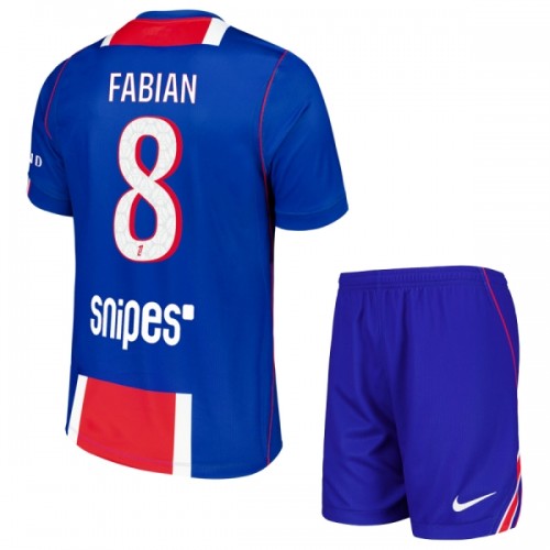 Paris Saint-Germain Fabian 8 Hjemme 2026-27 - Barn Draktsett Paris Saint-Germain Fabian 8 Hjemme 2026-27 - Barn Draktsett