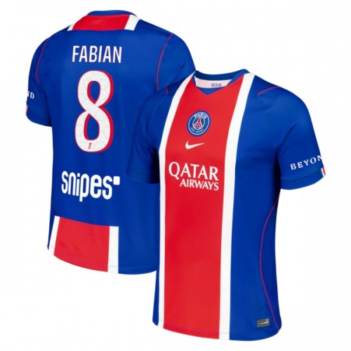 Paris Saint-Germain Fabian 8 Hjemme 2026-27 - Herre Fotballdrakt Paris Saint-Germain Fabian 8 Hjemme 2026-27 - Herre Fotballdrakt