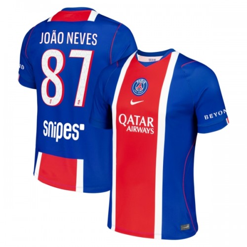 Paris Saint-Germain Joao Neves 87 Hjemme 2026-27 - Herre Fotballdrakt Paris Saint-Germain Joao Neves 87 Hjemme 2026-27 - Herre Fotballdrakt