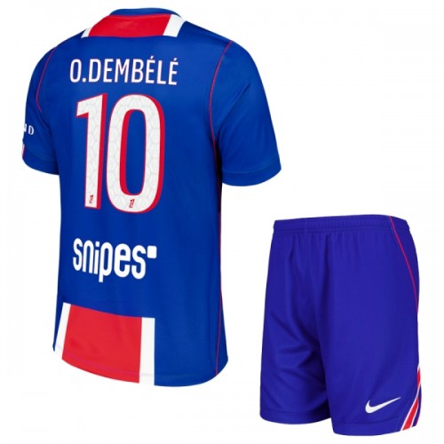 Paris Saint-Germain Ousmane Dembele 10 Hjemme 2026-27 - Barn Draktsett Paris Saint-Germain Ousmane Dembele 10 Hjemme 2026-27 - Barn Draktsett