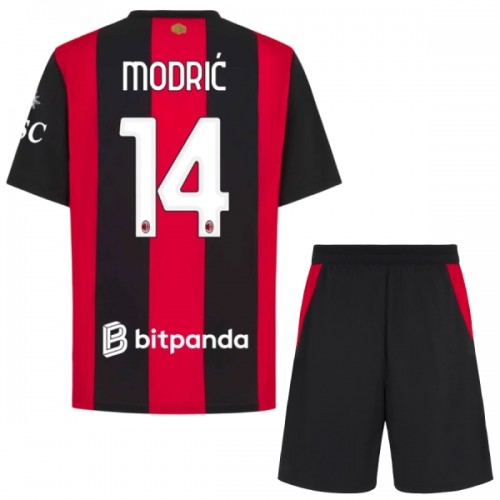 AC Milan Modrić 14 Hjemme 2026-27 - Barn Draktsett AC Milan Modrić 14 Hjemme 2026-27 - Barn Draktsett