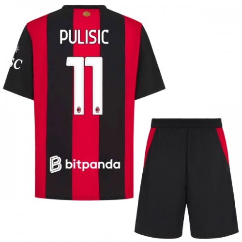 AC Milan Pulisic 11 Hjemme 2026-27 - Barn Draktsett AC Milan Pulisic 11 Hjemme 2026-27 - Barn Draktsett