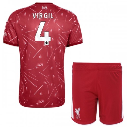 Liverpool Virgil 4 Hjemme 2026-27 - Barn Draktsett Liverpool Virgil 4 Hjemme 2026-27 - Barn Draktsett