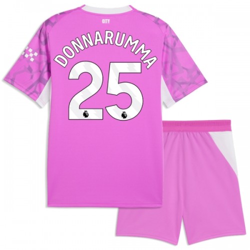 Manchester City Donnarumma 25 Borte 2026-27 Rosa - Barn Keeper Draktsett Manchester City Donnarumma 25 Borte 2026-27 Rosa - Barn Keeper Draktsett