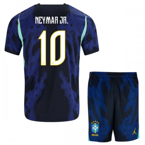 Brasil Neymar JR 10 Borte VM 2026 - Barn Draktsett Brasil Neymar JR 10 Borte VM 2026 - Barn Draktsett