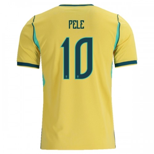 Brasil Pele 10 Hjemme VM 2026 - Herre Fotballdrakt Brasil Pele 10 Hjemme VM 2026 - Herre Fotballdrakt