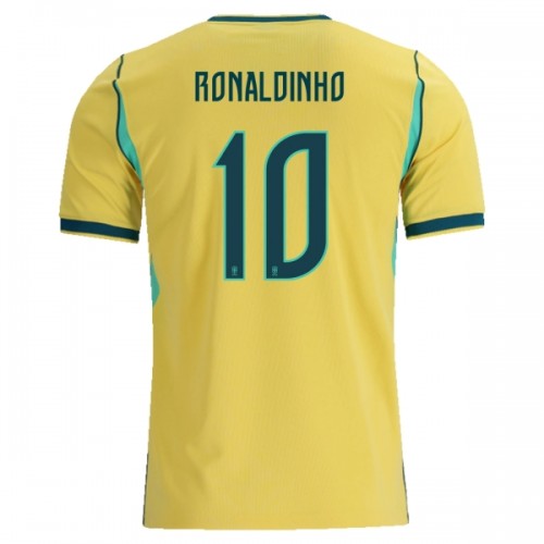 Brasil Ronaldinho 10 Hjemme VM 2026 - Herre Fotballdrakt Brasil Ronaldinho 10 Hjemme VM 2026 - Herre Fotballdrakt