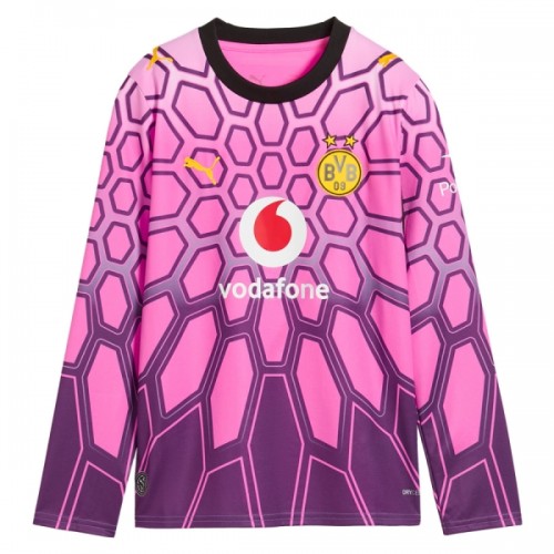Borussia Dortmund Borte 2026-27 Rosa - Herre Keeper Langermet Fotballdrakt Borussia Dortmund Borte 2026-27 Rosa - Herre Keeper Langermet Fotballdrakt