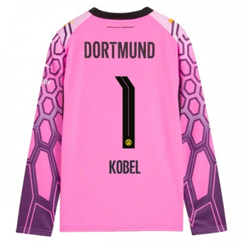 Borussia Dortmund Kobel 1 Borte 2026-27 Rosa - Herre Keeper Langermet Fotballdrakt Borussia Dortmund Kobel 1 Borte 2026-27 Rosa - Herre Keeper Langermet Fotballdrakt
