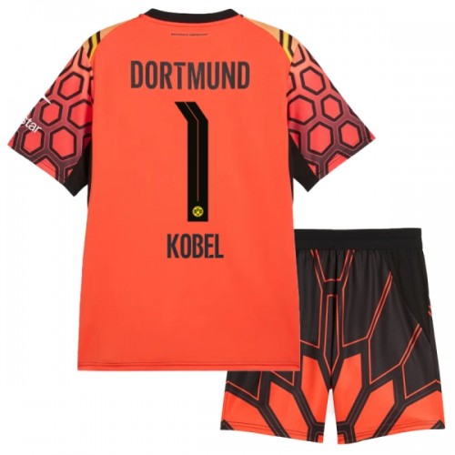 Borussia Dortmund Kobel 1 Hjemme 2026-27 Oransje - Barn Keeper Draktsett Borussia Dortmund Kobel 1 Hjemme 2026-27 Oransje - Barn Keeper Draktsett