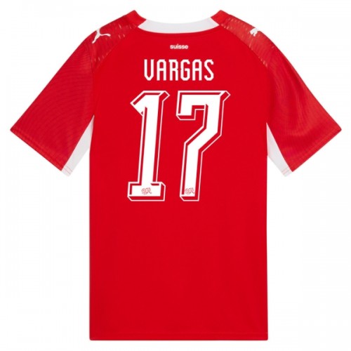 Sveits Vargas 17 Hjemme VM 2026 - Herre Fotballdrakt Sveits Vargas 17 Hjemme VM 2026 - Herre Fotballdrakt