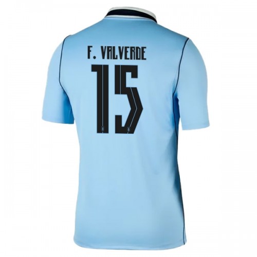 Uruguay Federico Valverde 15 Hjemme VM 2026 - Herre Fotballdrakt Uruguay Federico Valverde 15 Hjemme VM 2026 - Herre Fotballdrakt