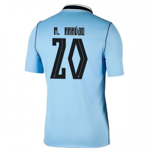 Uruguay Maximiliano Araujo 20 Hjemme VM 2026 - Herre Fotballdrakt Uruguay Maximiliano Araujo 20 Hjemme VM 2026 - Herre Fotballdrakt