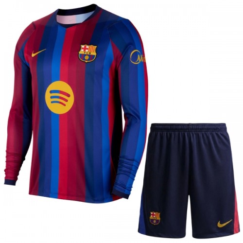FC Barcelona Hjemme 2026-27 - Barn Langermet Draktsett FC Barcelona Hjemme 2026-27 - Barn Langermet Draktsett
