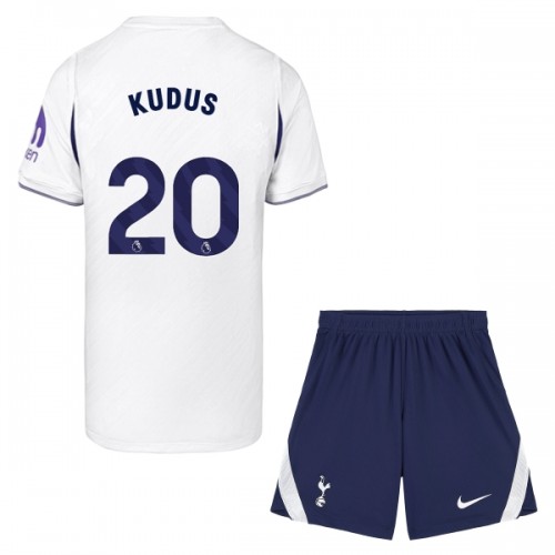 Tottenham Hotspur Kudus 20 Hjemme 2026-27 - Barn Draktsett Tottenham Hotspur Kudus 20 Hjemme 2026-27 - Barn Draktsett
