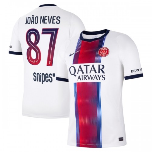 Paris Saint-Germain Joao Neves 87 Borte 2026-27 - Herre Fotballdrakt Paris Saint-Germain Joao Neves 87 Borte 2026-27 - Herre Fotballdrakt