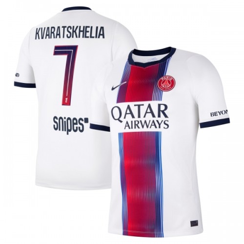 Paris Saint-Germain Kvaratskhelia 7 Borte 2026-27 - Herre Fotballdrakt Paris Saint-Germain Kvaratskhelia 7 Borte 2026-27 - Herre Fotballdrakt