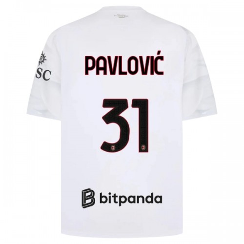 AC Milan Pavlovic 31 Borte 2026-27 - Herre Fotballdrakt AC Milan Pavlovic 31 Borte 2026-27 - Herre Fotballdrakt