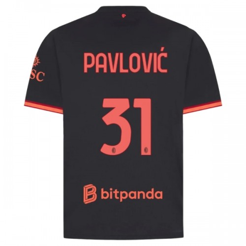 AC Milan Pavlovic 31 Tredje 2026-27 - Herre Fotballdrakt AC Milan Pavlovic 31 Tredje 2026-27 - Herre Fotballdrakt
