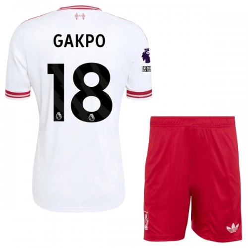 Liverpool Gakpo 18 Borte 2026-27 - Barn Draktsett Liverpool Gakpo 18 Borte 2026-27 - Barn Draktsett