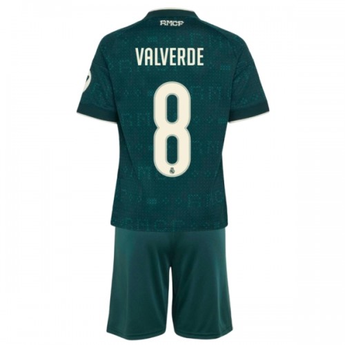 Real Madrid Valverde 8 Borte 2026-27 - Barn Draktsett Real Madrid Valverde 8 Borte 2026-27 - Barn Draktsett