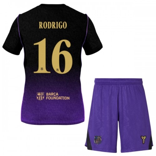 FC Barcelona Rodrigo 16 Borte 2026-27 - Barn Draktsett FC Barcelona Rodrigo 16 Borte 2026-27 - Barn Draktsett