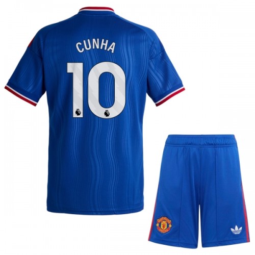 Manchester United Cunha 10 Borte 2026-27 - Barn Draktsett Manchester United Cunha 10 Borte 2026-27 - Barn Draktsett