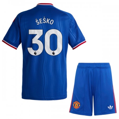 Manchester United Sesko 30 Borte 2026-27 - Barn Draktsett Manchester United Sesko 30 Borte 2026-27 - Barn Draktsett