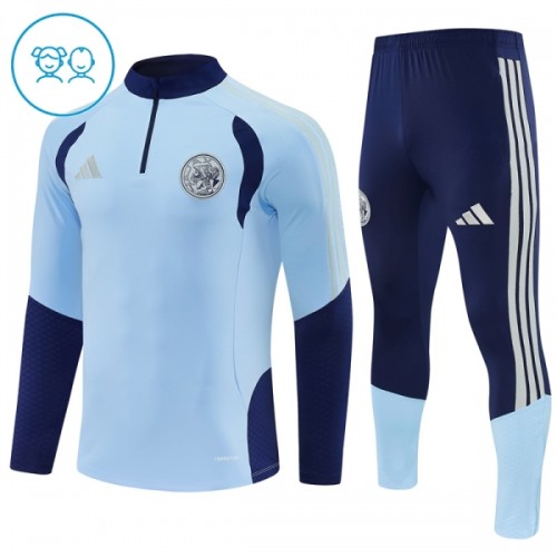 Ajax Trenings Collegegenser 2026-27 Kvart-Zip Blå - Barn Ajax Trenings Collegegenser 2026-27 Kvart-Zip Blå - Barn