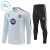 Barcelona Trenings Collegegenser 2026-27 Kvart-Zip Hvit - Barn