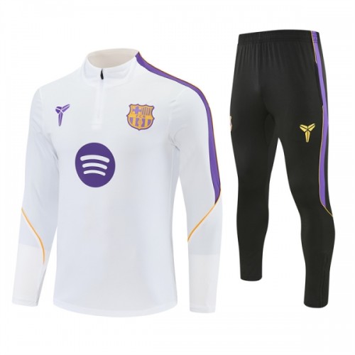 Barcelona Trenings Collegegenser 2026-27 Kvart-Zip Hvit - Herre Barcelona Trenings Collegegenser 2026-27 Kvart-Zip Hvit - Herre