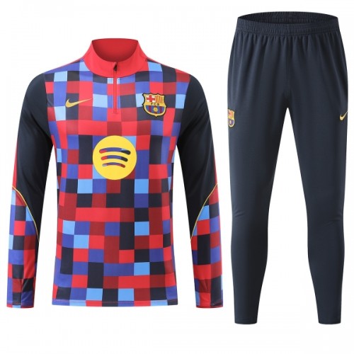 Barcelona Trenings Collegegenser 2026-27 Kvart-Zip Rød - Herre Barcelona Trenings Collegegenser 2026-27 Kvart-Zip Rød - Herre