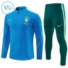 Brasil Trenings Collegegenser 2026-27 Kvart-Zip Blå - Barn Brasil Trenings Collegegenser 2026-27 Kvart-Zip Blå - Barn