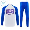 Chelsea Trenings Collegegenser 2026-27 Kvart-Zip Hvit - Barn