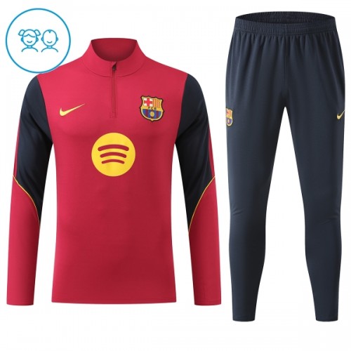 FC Barcelona Trenings Collegegenser 2026-27 Kvart-Zip Rød - Barn FC Barcelona Trenings Collegegenser 2026-27 Kvart-Zip Rød - Barn