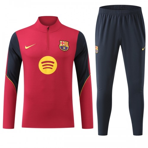 FC Barcelona Trenings Collegegenser 2026-27 Kvart-Zip Rød - Herre FC Barcelona Trenings Collegegenser 2026-27 Kvart-Zip Rød - Herre