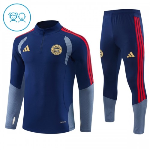 FC Bayern München Trenings Collegegenser 2026-27 Kvart-Zip Blå - Barn FC Bayern München Trenings Collegegenser 2026-27 Kvart-Zip Blå - Barn