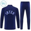 Inter Milan Trenings Collegegenser 2026-27 Kvart-Zip Blå - Barn