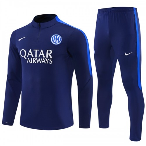 Inter Milan Trenings Collegegenser 2026-27 Kvart-Zip Blå - Herre Inter Milan Trenings Collegegenser 2026-27 Kvart-Zip Blå - Herre