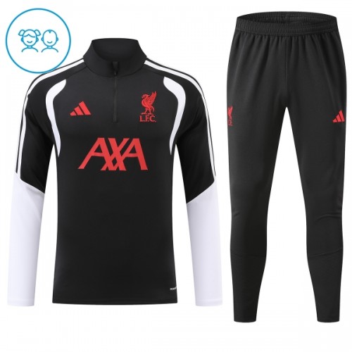 Liverpool Trenings Collegegenser 2026-27 Kvart-Zip Svart - Barn Liverpool Trenings Collegegenser 2026-27 Kvart-Zip Svart - Barn