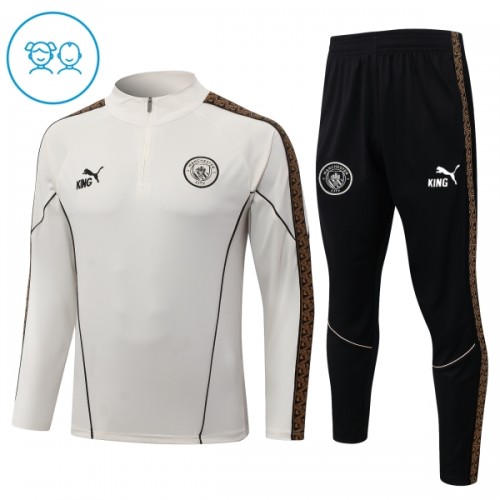Manchester City Trenings Collegegenser 2026-27 Kvart-Zip Grå - Barn Manchester City Trenings Collegegenser 2026-27 Kvart-Zip Grå - Barn