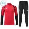 Manchester United Trenings Collegegenser 2026-27 Kvart-Zip Rød - Barn Manchester United Trenings Collegegenser 2026-27 Kvart-Zip Rød - Barn